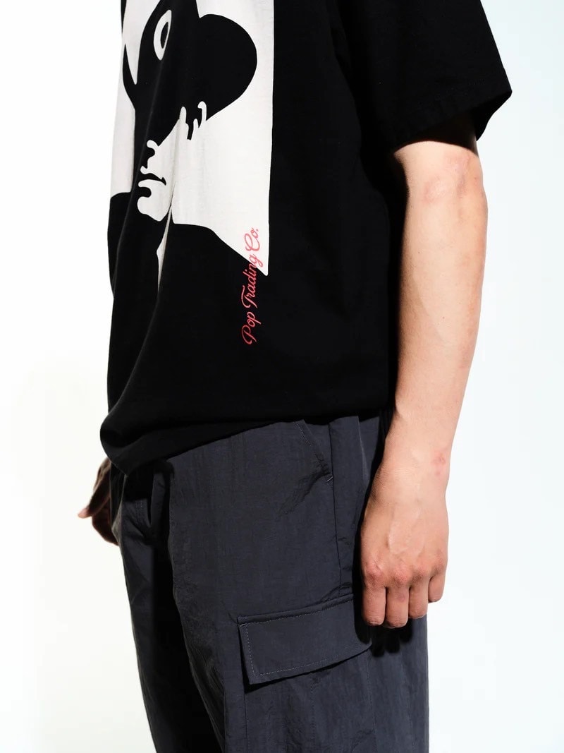 POP TRADING CO/ポップトレーディングカンパニー/Man T-shirt BLACK M