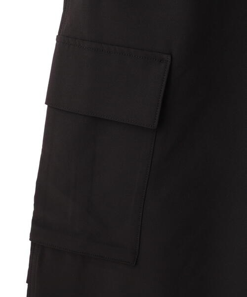 B omnivore/ビーオムニボー STRETCH POLYESTER CARGO PANTS BLACK S