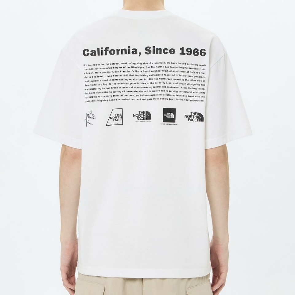 THE NORTH FACE/ザ・ノースフェイス/S/S Historical Logo Tee ショートスリーブヒストリカルロゴティー white M