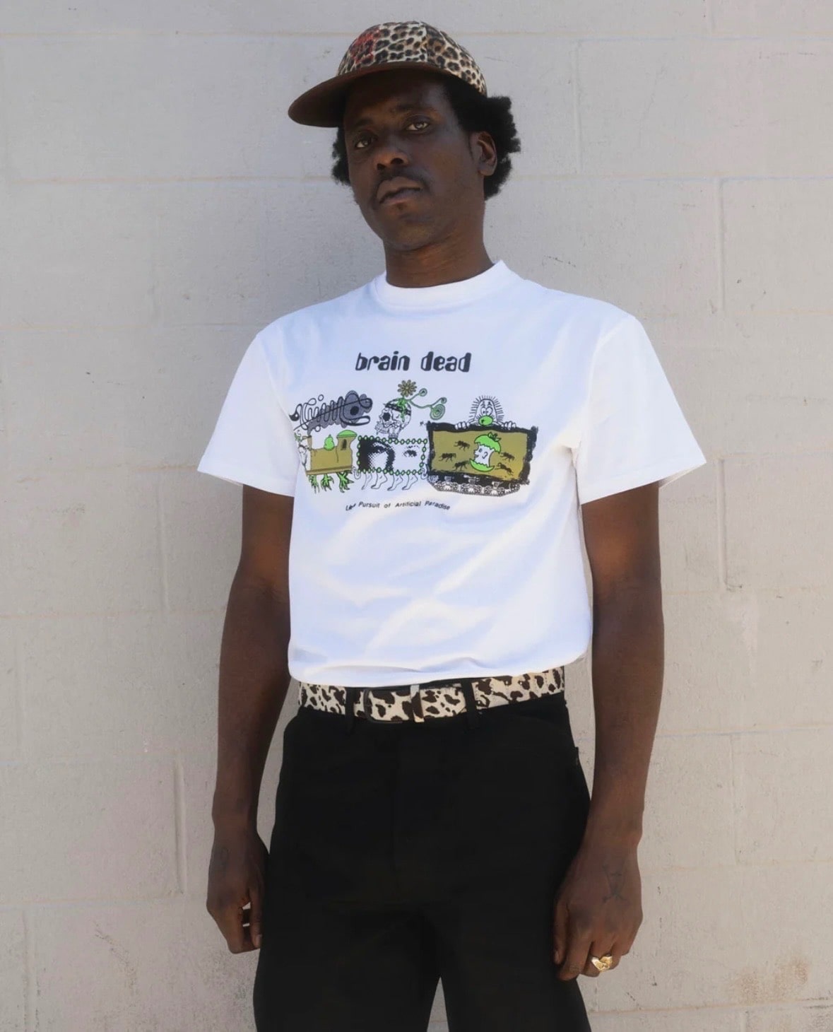 BRAIN DEAD/ブレインデッド/ARTIFICIAL PARADISE T-SHIRT - WHITE WHITE M