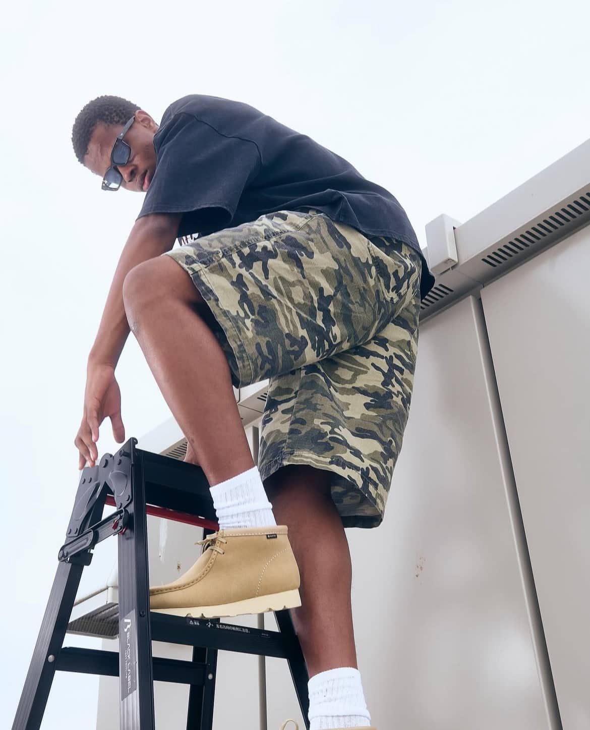 B omnivore/ビーオムニボー/ＲＩＰＳＴＯＰ　ＢＥＬＴ　ＳＨＯＲＴＳ　リップストップベルトショーツ CAMO M