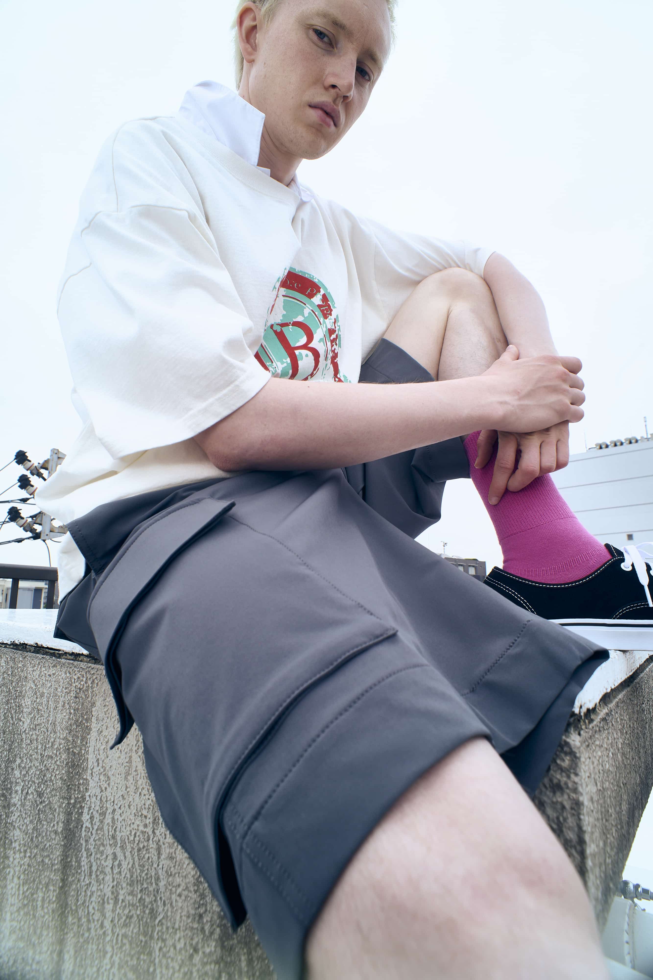 B omnivore/ビーオムニボー/ＰＳ　ＣＡＲＧＯ　ＳＨＯＲＴＳ　カーゴショーツ GREY M