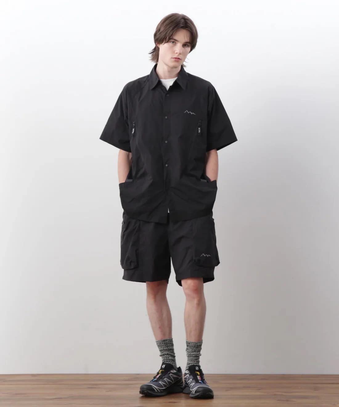 MANASTASH/マナスタッシュ/RIVER SHIRT/リバーシャツ BLACK M