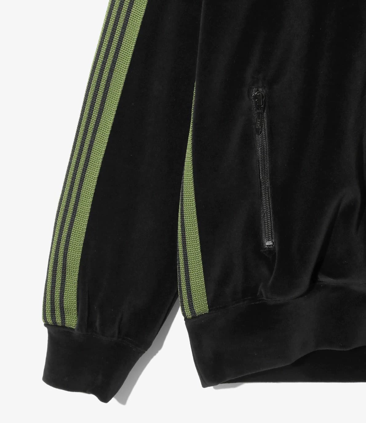 Needles/ニードルズ/Rib Collar Track Jacket - C/PE Velour 25AW BLACK M