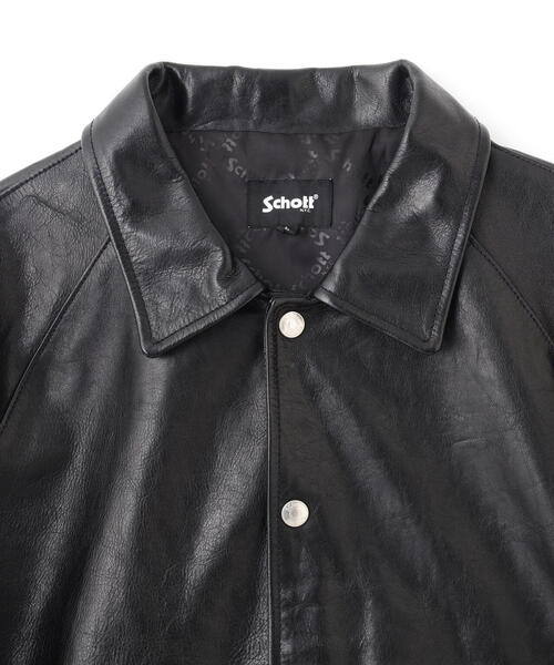 Schott/ショット/LEATHER COACH JACKET/レザー コーチジャケット BLACK M