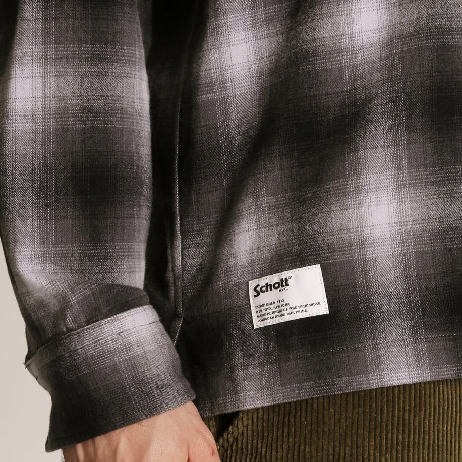 Schott/ショット/OMBRE CHECK FLANNEL LS SHIRT/オンブレチェック