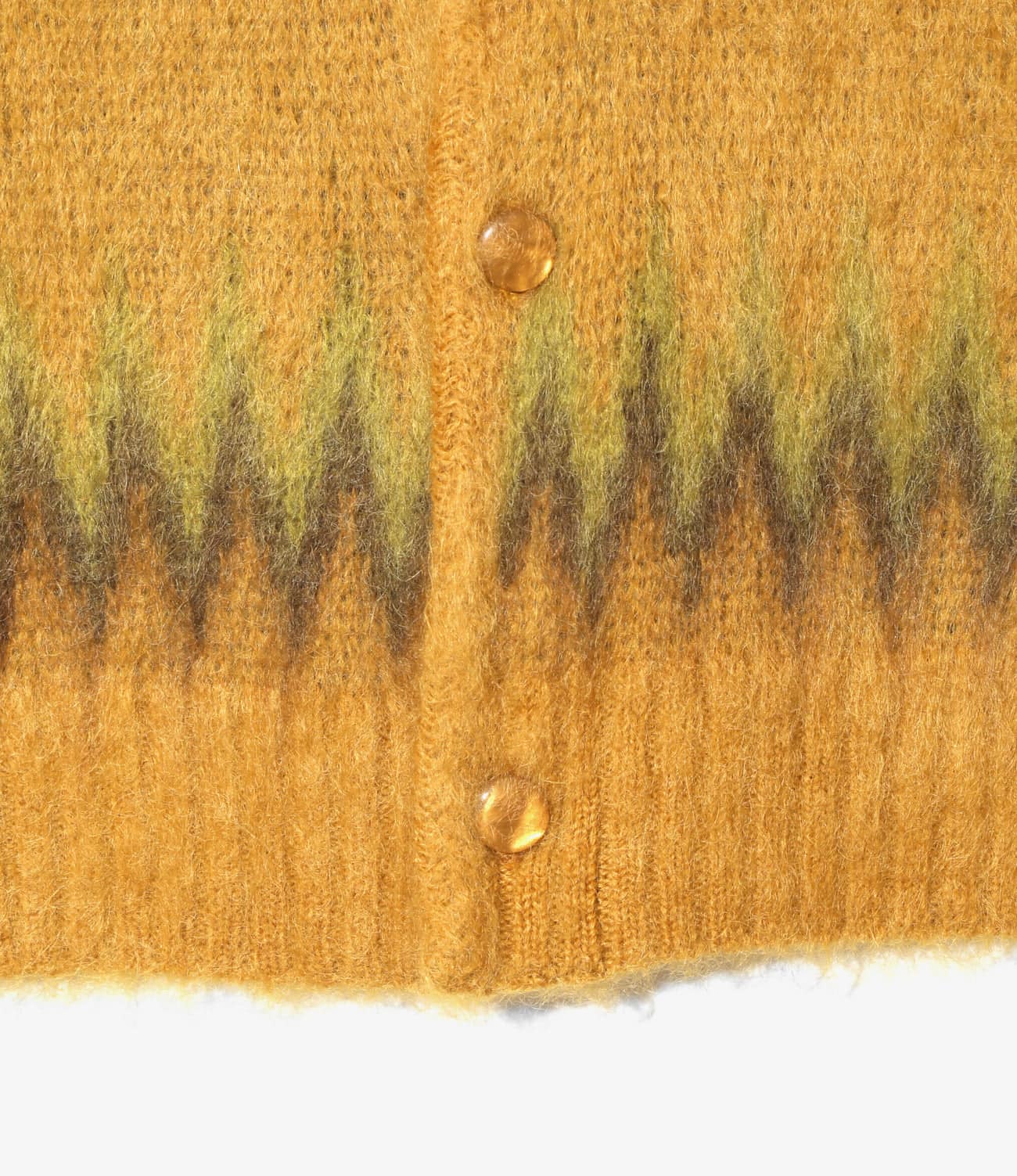 Needles/ニードルズ　Mohair Cardigan - Argyle　25AW YELLOW/ARGYLE S