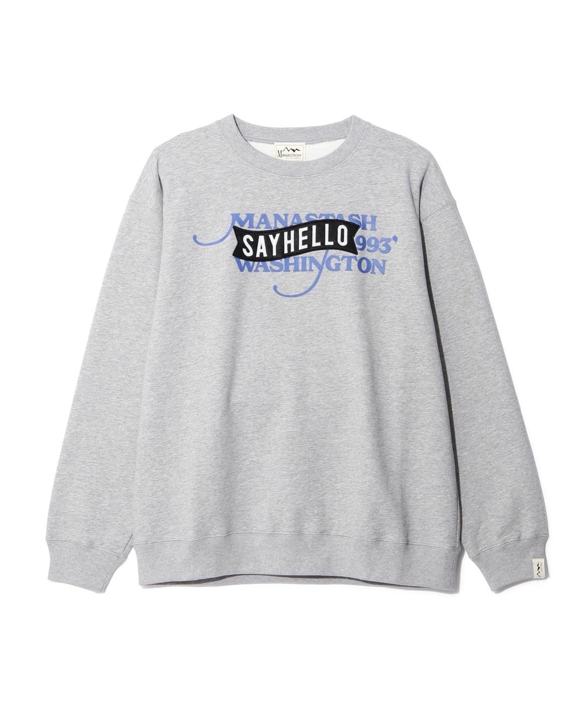 MANASTASH/マナスタッシュ/xSAYHELLO SWEATSHIRTS BLACK S