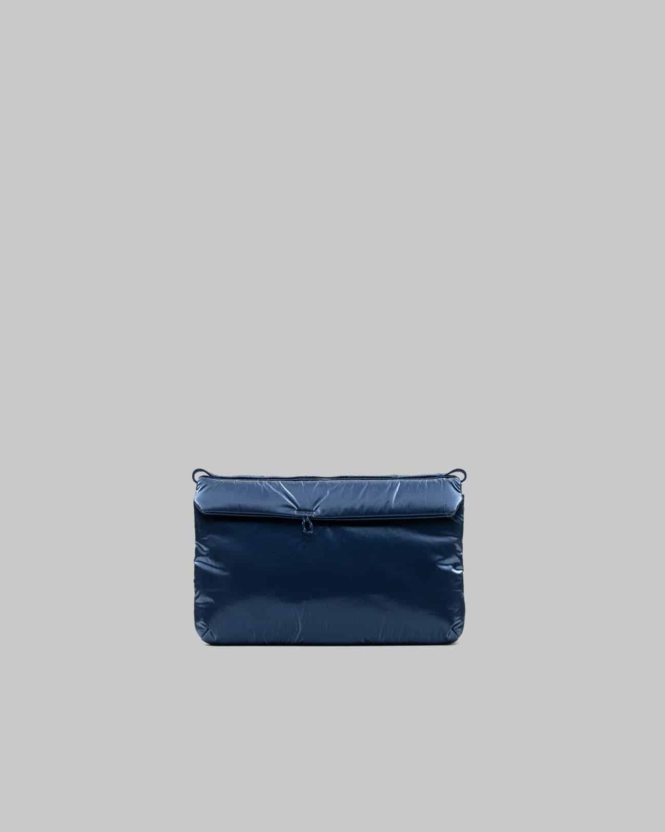 Topologie/トポロジー　Flat Sacoche Small フラット サコッシュ スモール【バッグ単体】 Marine Blue Metallic SMALL