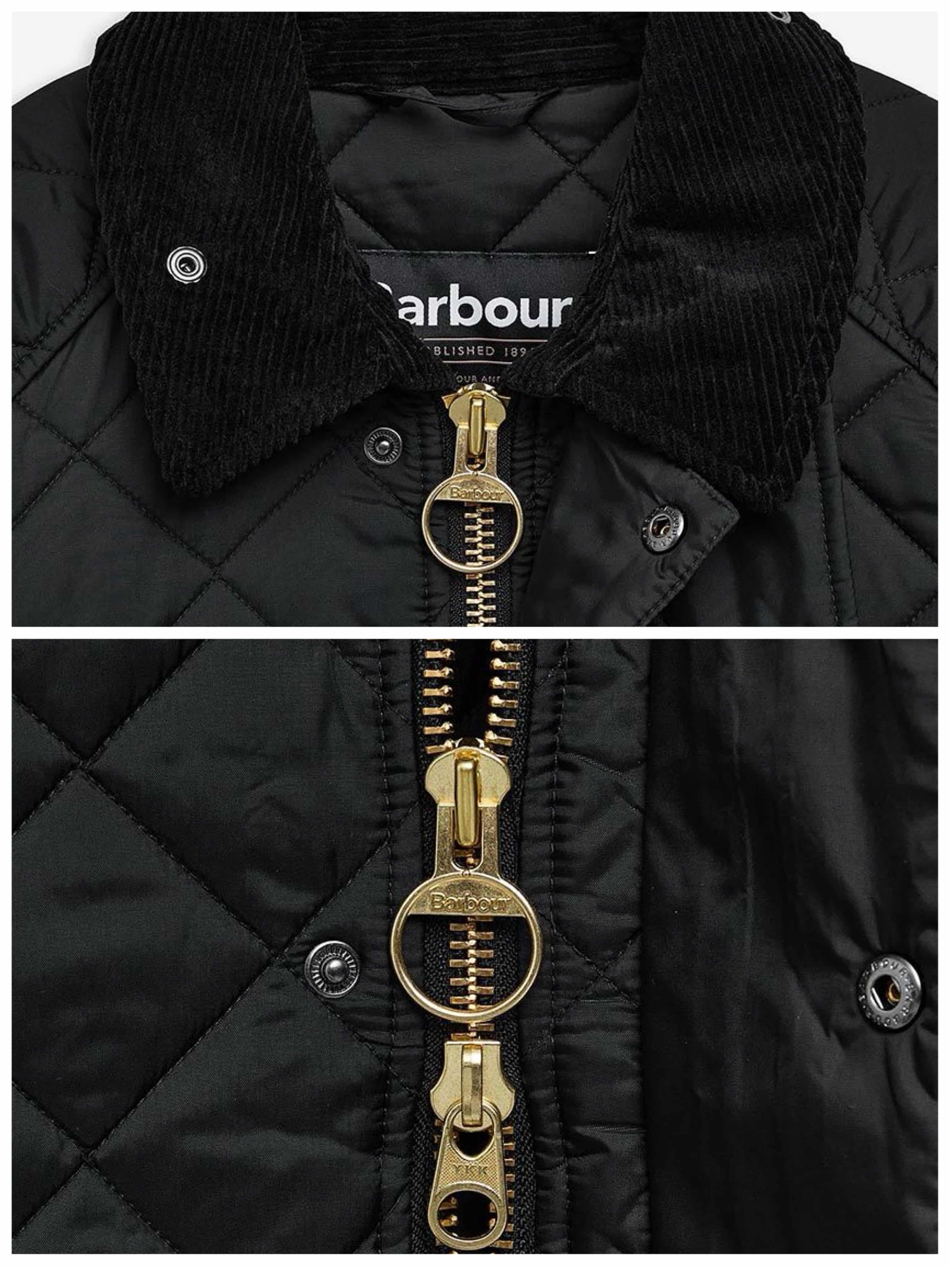 Barbour/バブアー　【EXMOOR / エクスモア】キルティング ミドル レングス コート　252MQU1867 BLACK 38