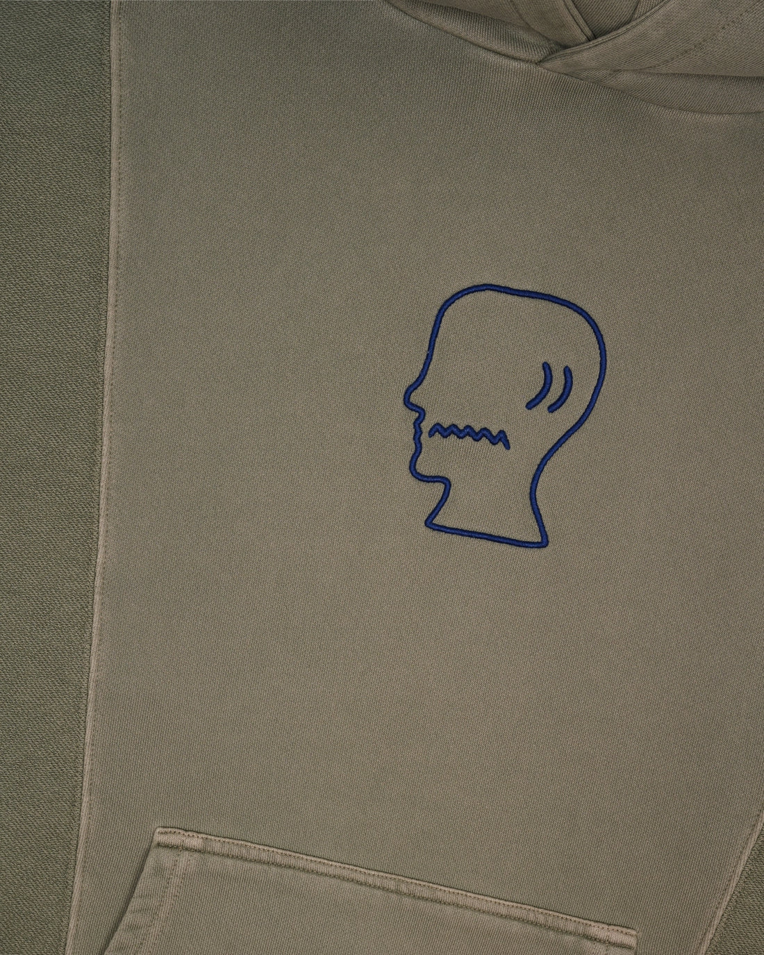 BRAIN DEAD/ブレインデッド/MENDOZA CROPPED HOODIE - CEMENT CEMNT M
