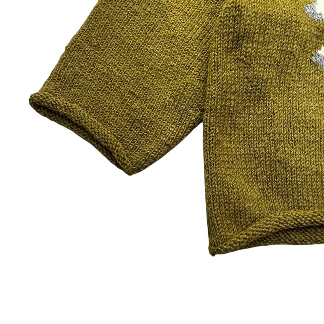 MacMahon Knitting Mills/マクマホンニッティング ミルズ/ALL ROLL KNIT-FLOWER OLIVE FREE