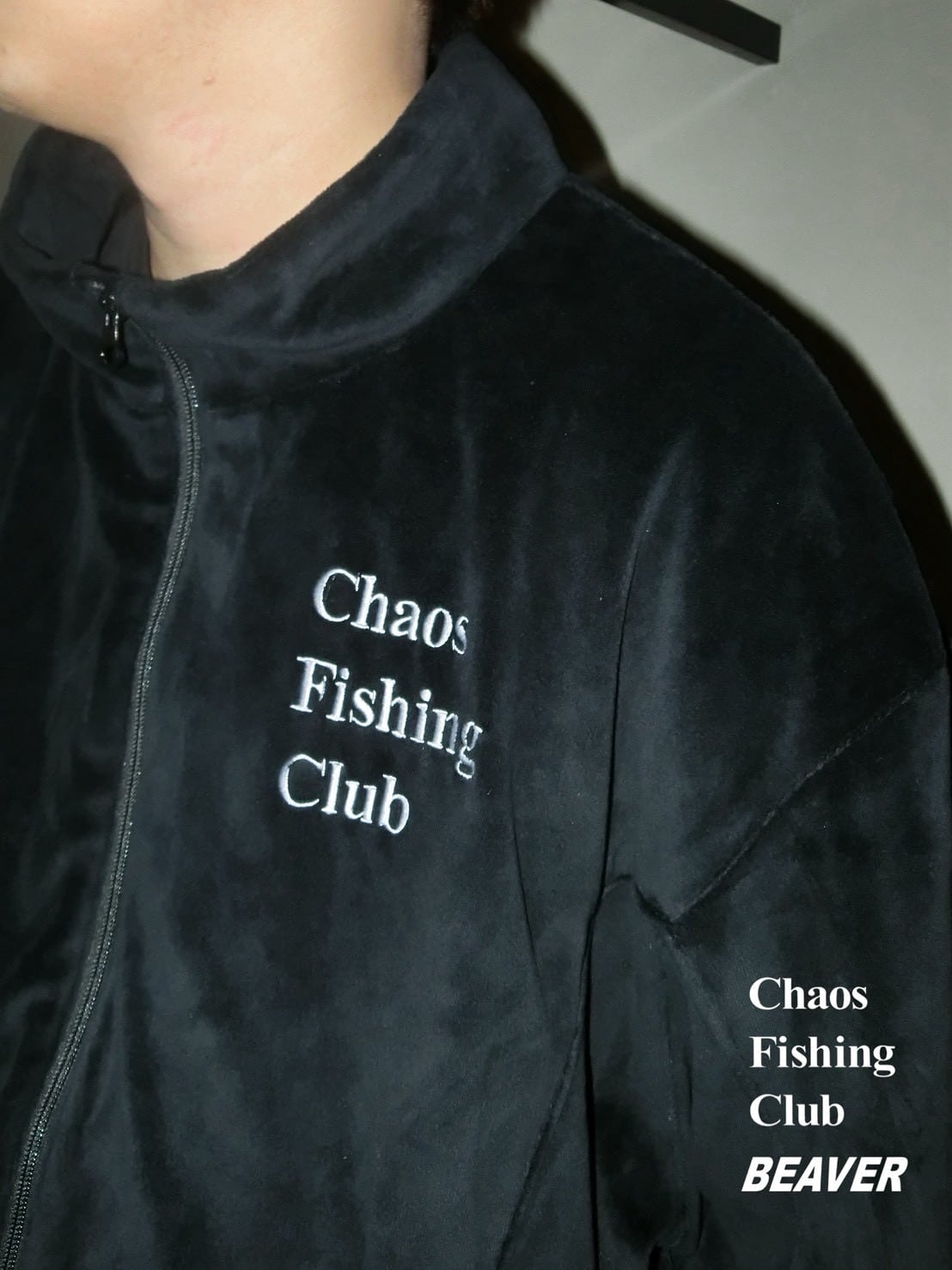 CHAOS FISHING CLUB×BEAVER/カオスフィッシングクラブ×ビーバー/EX 90’s Parlor Jacket BLACK M