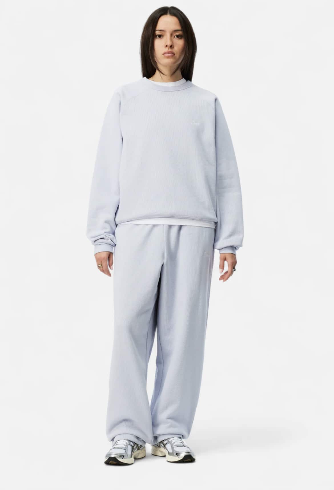 【Dime/ダイム】Cursive Small Logo Sweatpants GRAY LAVENDER S