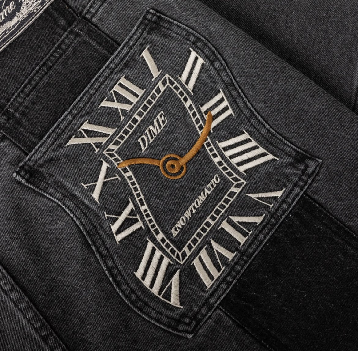 【Dime/ダイム】Baggy Denim Pants BLACK 30