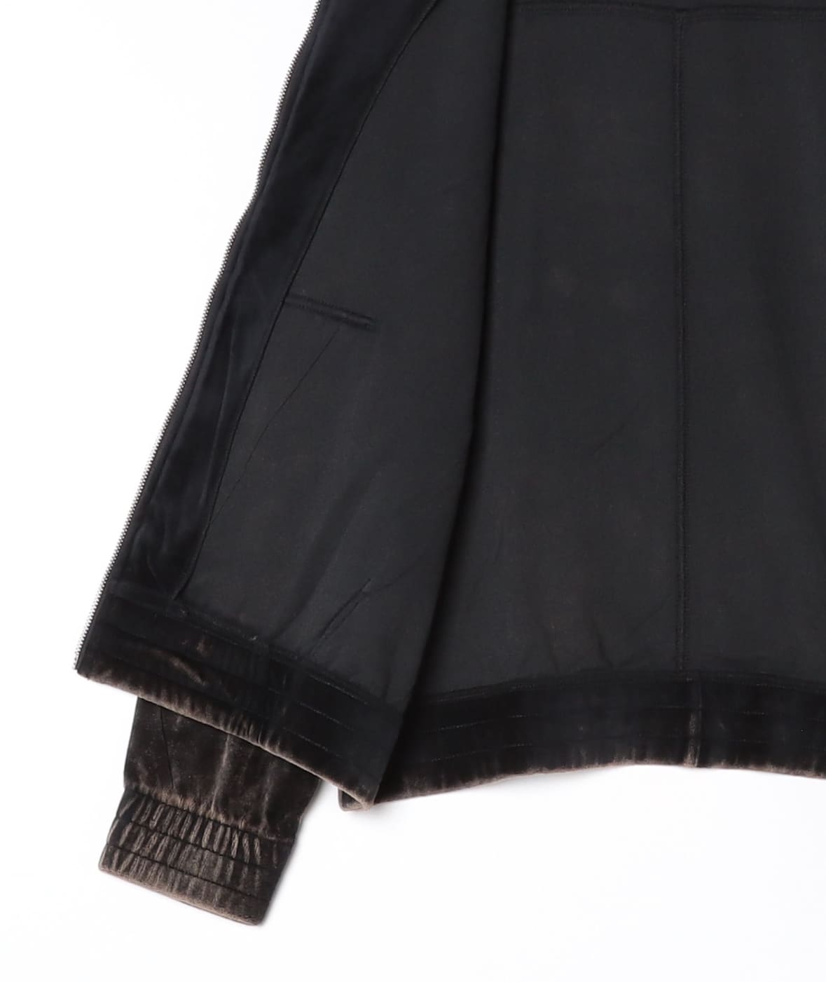 B omnivore/ビーオムニボー/velours jacket ベロアジャケット BLACK M