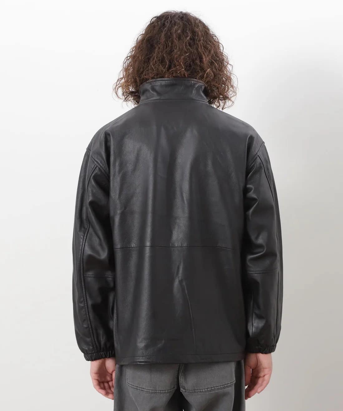 MANASTASH/マナスタッシュ/CHILLIWACK LEATHER PULLOVER/チリワックレザープルオーバー BLACK M