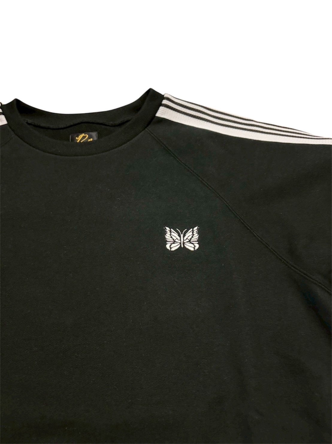 NEEDLES/ニードルズ　BEAVER別注TRACK CREW NECK - COTTON JERSEY BLACK M