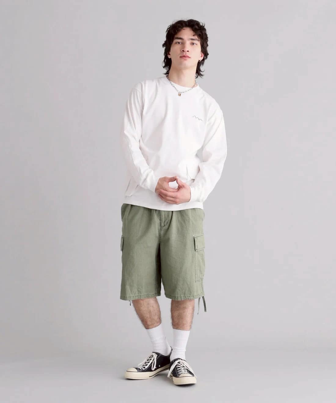  MANASTASH/マナスタッシュ/ARMOR L/S TOP WHITE S
