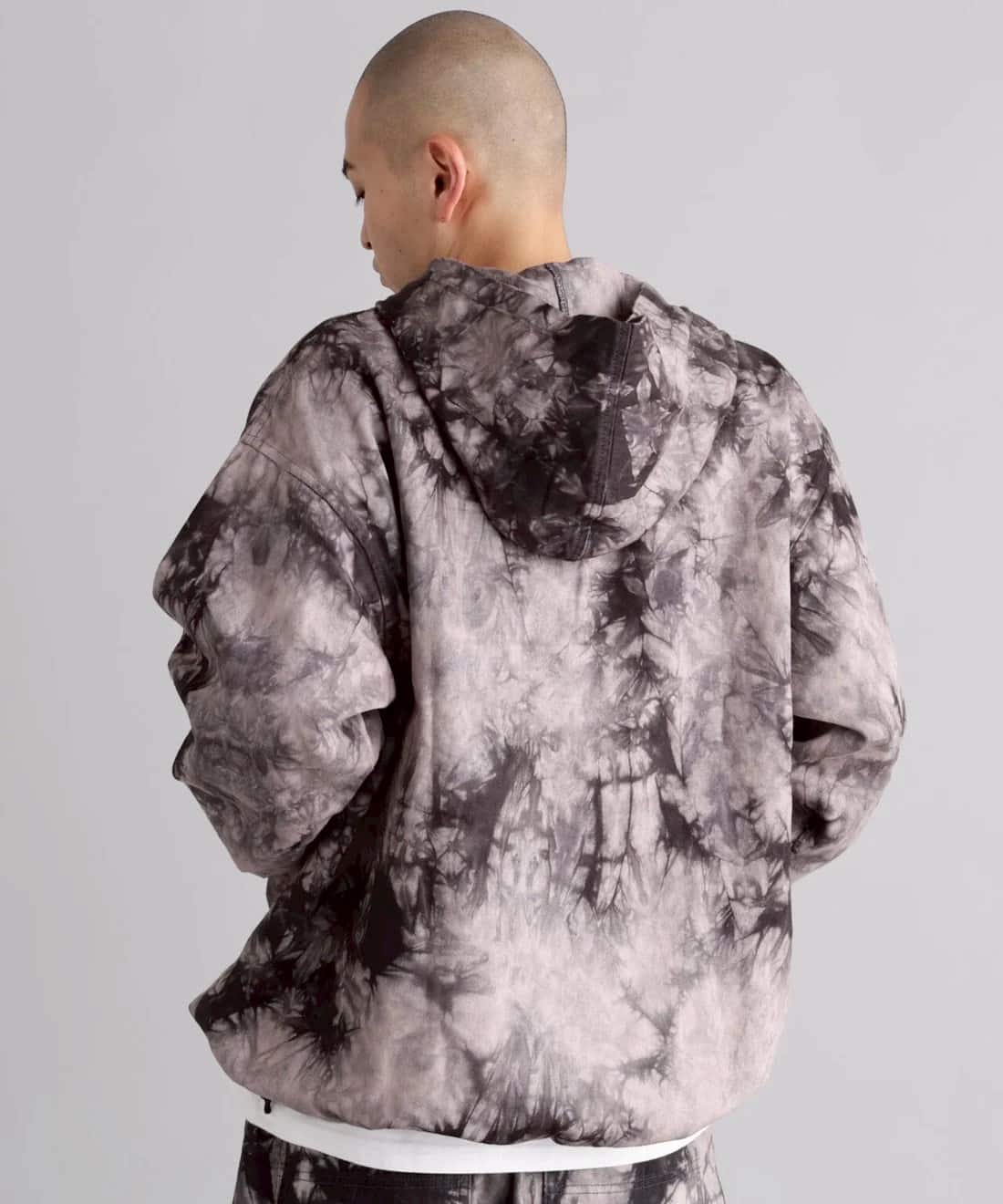 MANASTASH/マナスタッシュ/TIE DYE CHILLIWACK HOODIE BLACK S