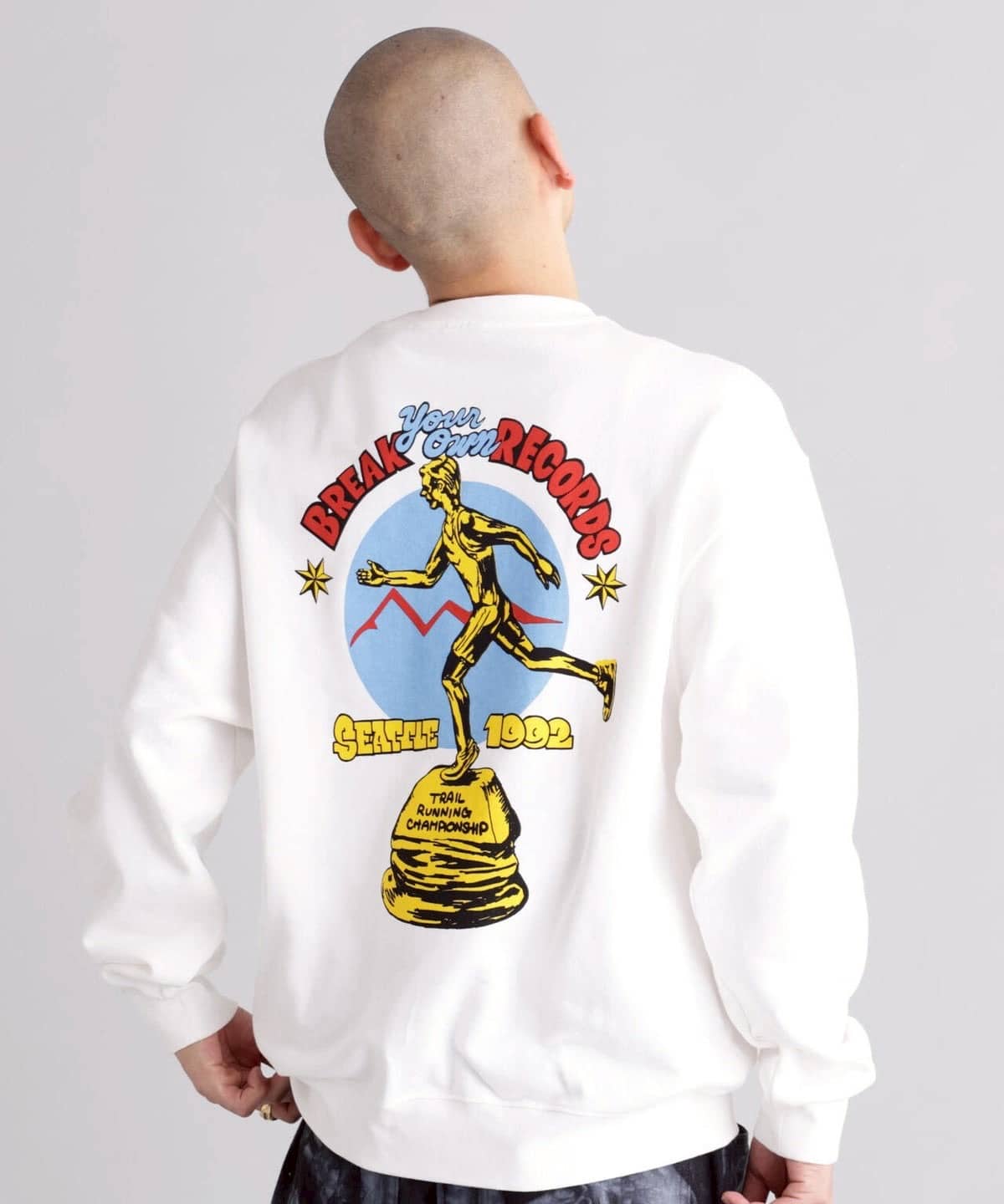  MANASTASH/マナスタッシュ/Citee Sweat CHAMPIONSHIP WHITE S