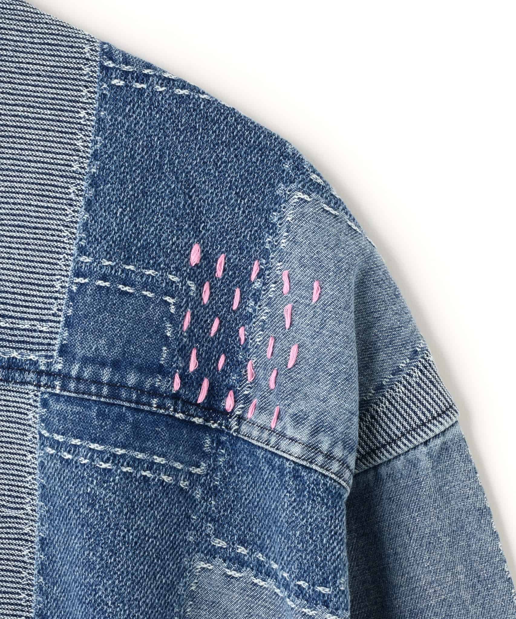 B omnivore/ビーオムニボー/PATCHWORK DENIM SHIRT デニムシャツ INDIGO M