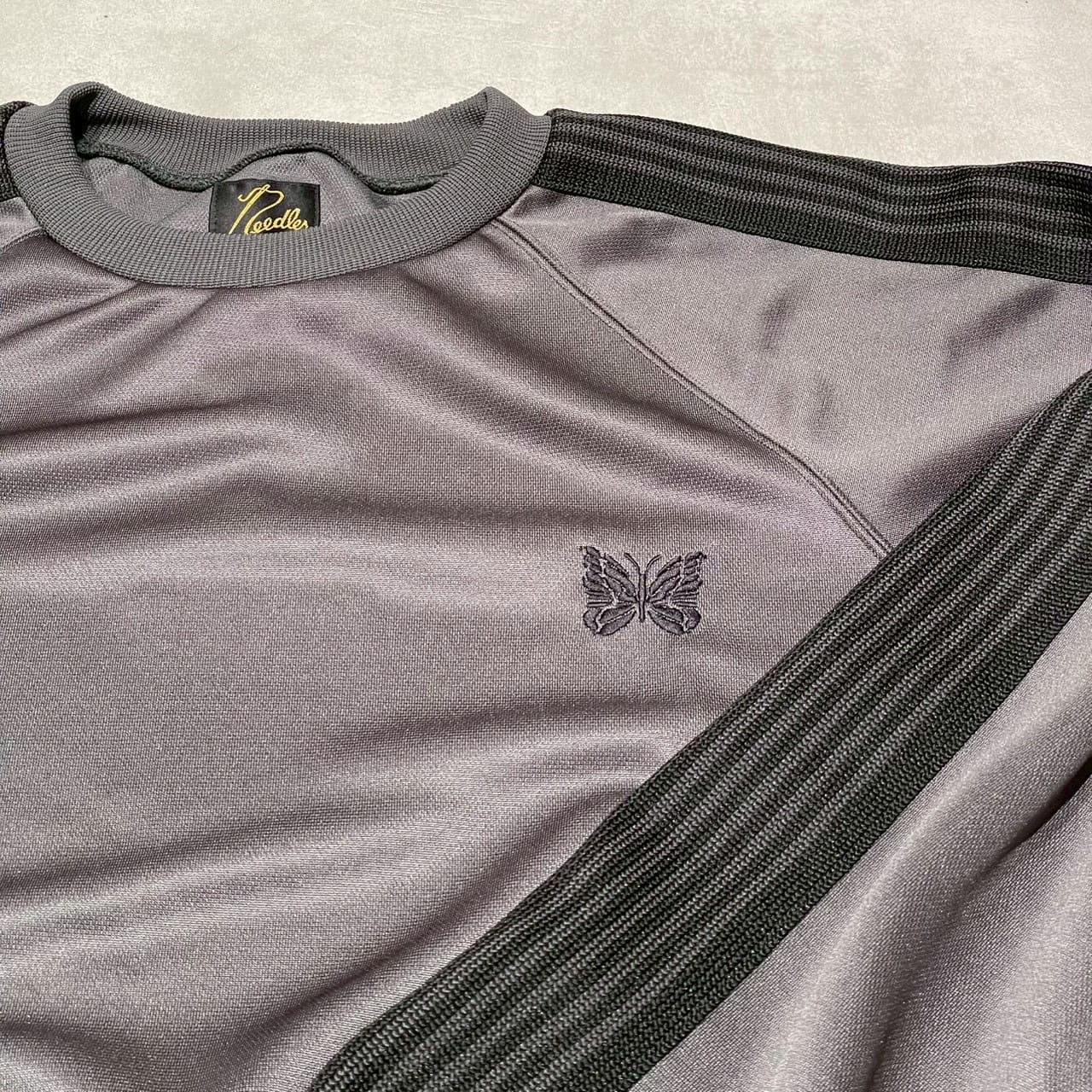 Needles/ニードルズ　BEAVER別注 Track Crew Neck Shirt - Poly Smooth CHARCOAL S