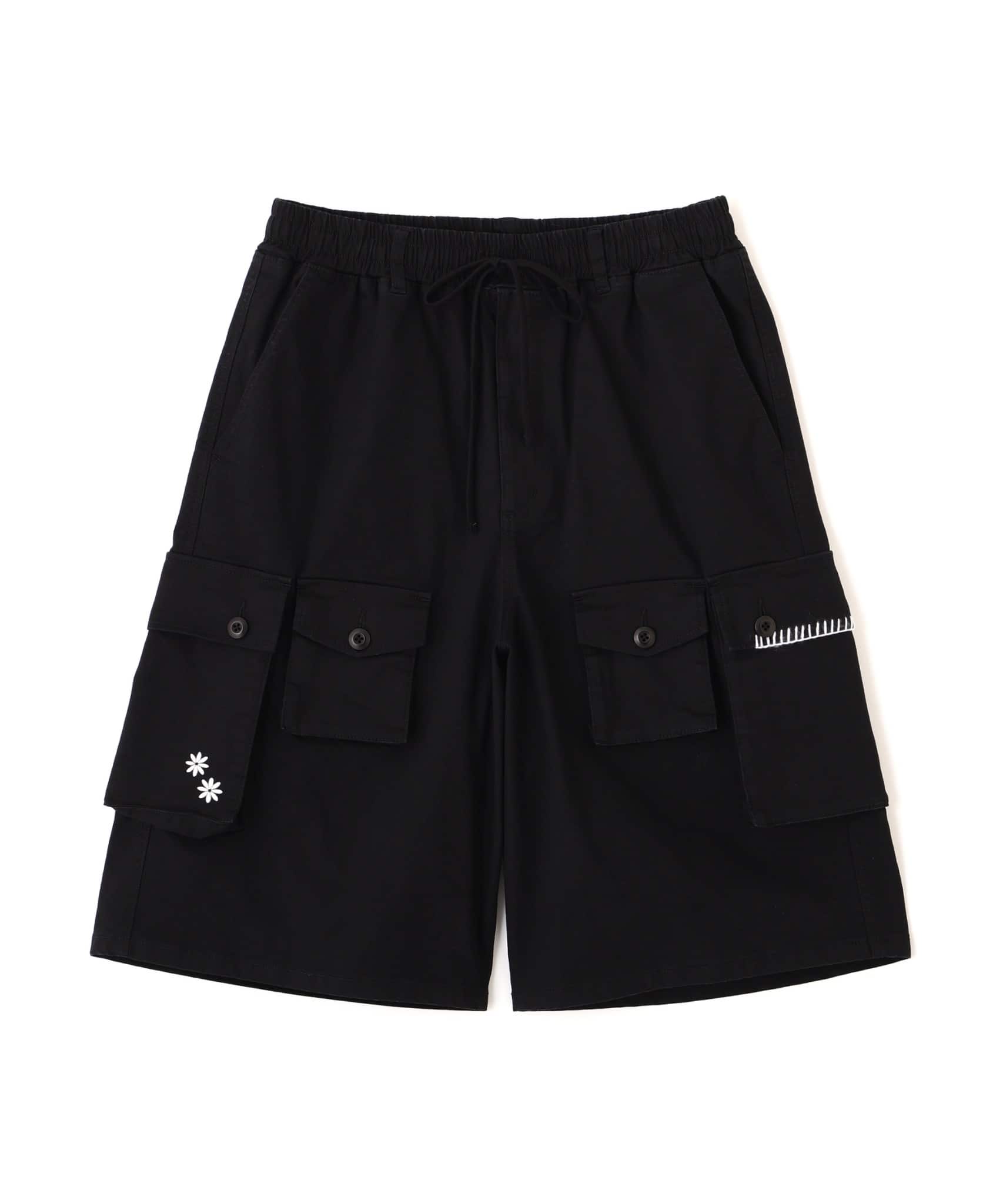  B omnivore/ビーオムニボー　HAND STITCH CARGO SHORTS OLIVE M