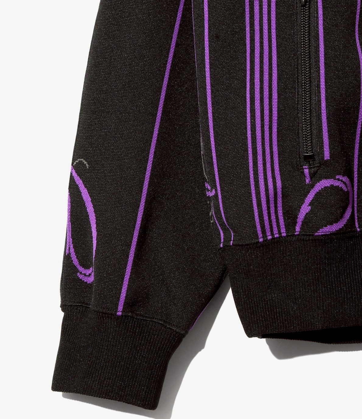 Needles/ニードルズ　Track Jacket-poly Jacquard 26ss-BLACK- BLACK M