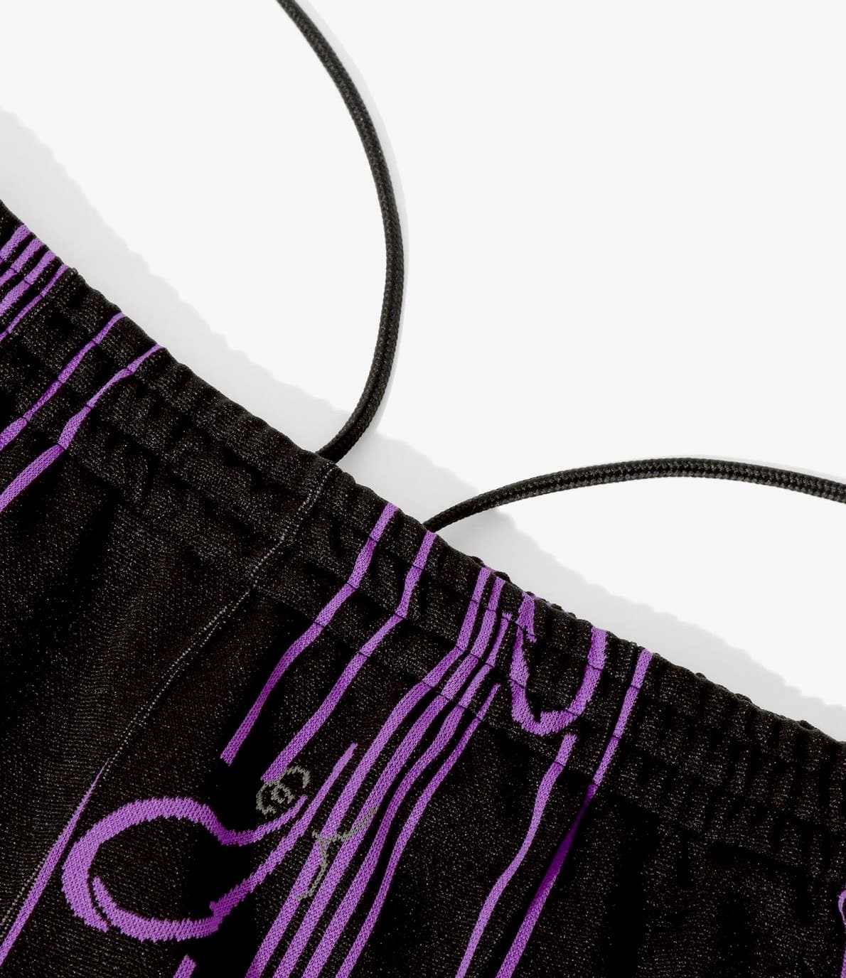 Needles/ニードルズ　Track Pant - Poly Jacquard　26ss -BLACK- BLACK XS