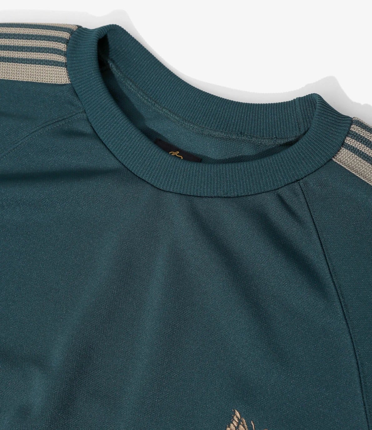 Needles/ニードルズ　Track Crew Neck Shirt - Poly Smooth　26SS　-GREEN- GREEN L