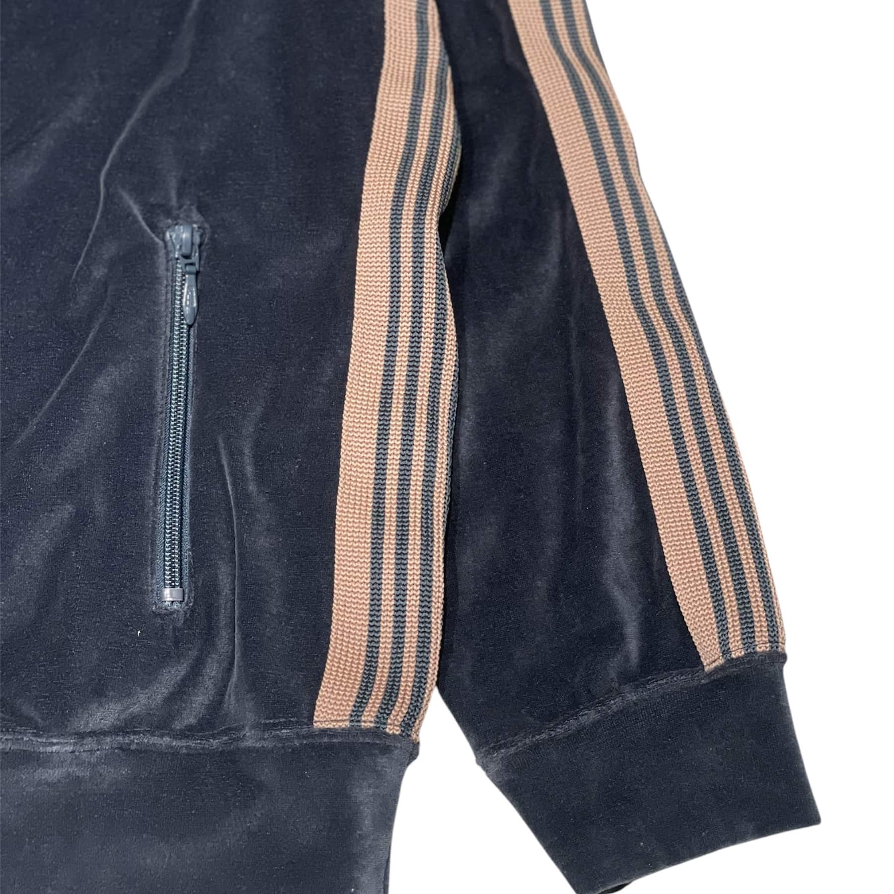 Needles/ニードルズ　Rib Collar Track Jacket - C/PE Velour　26ss -NAVY- NAVY S