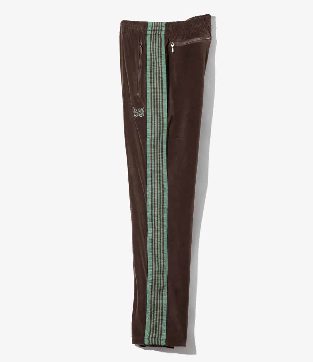 Needles/ニードルズ　Narrow Track Pant - C/PE Velour 26ss -BROWN- BROWN XS