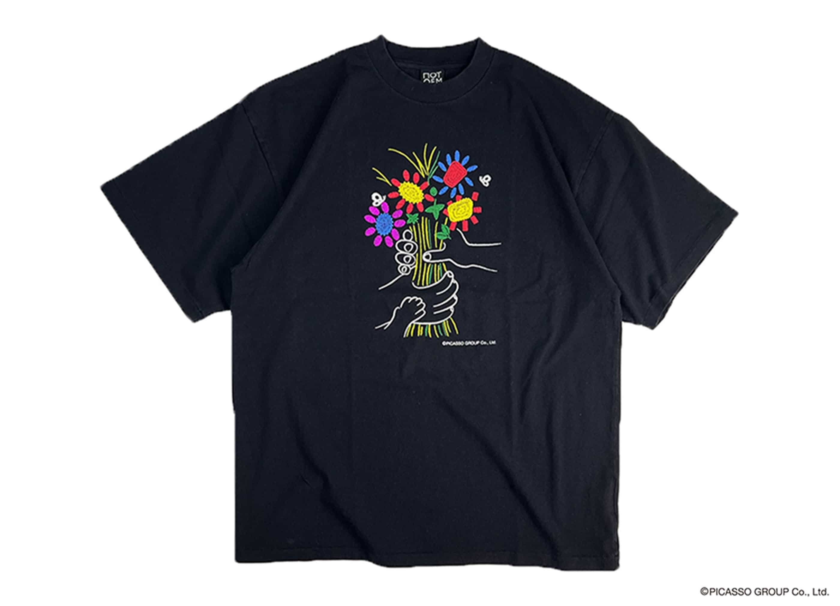NOT OEM（ノットオーイーエム）/FLOWER /TEE WHITE S