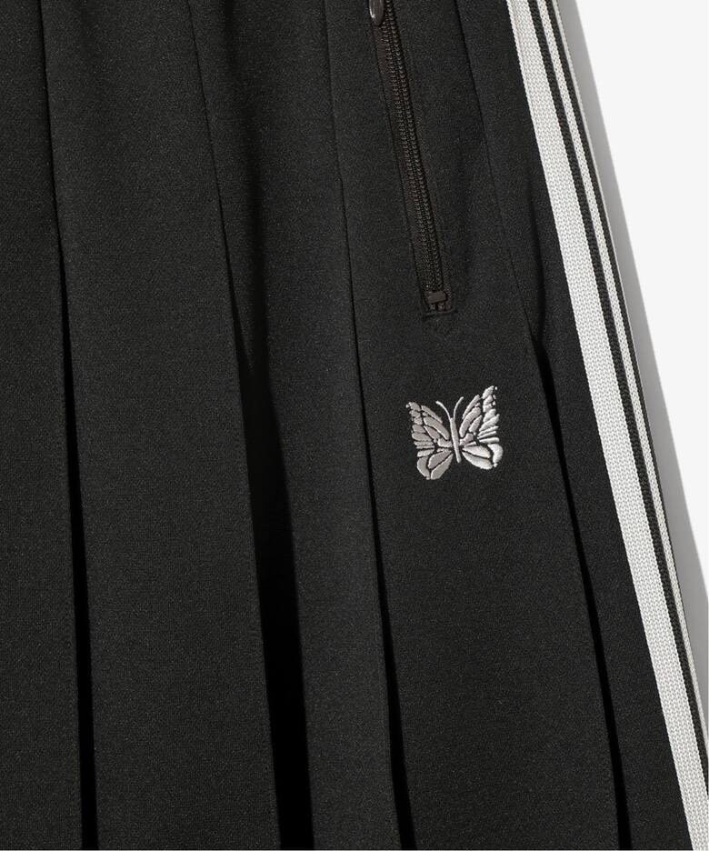 NEEDLES/ニードルズ Pleated Track Skirt - Poly Smooth　-charcoal- CHARCOAL 1