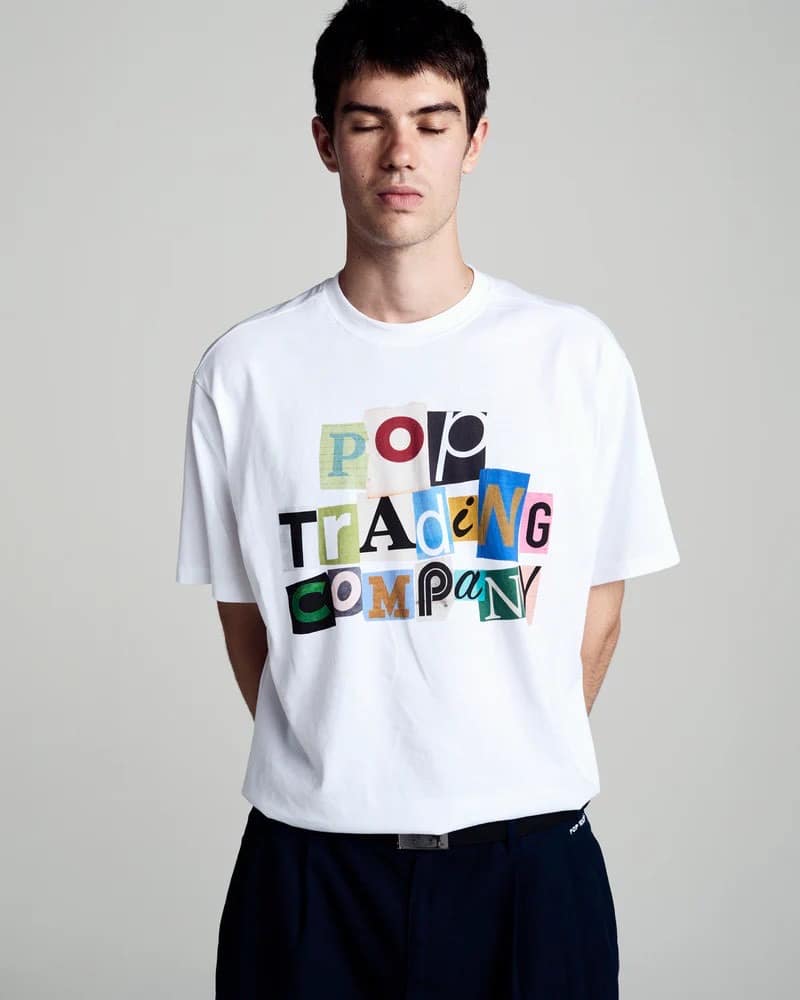 POP TRADING COMPANY/ポップトレーディングカンパニー/RANSOM T-SHIRT WHITE Tシャツ WHITE S
