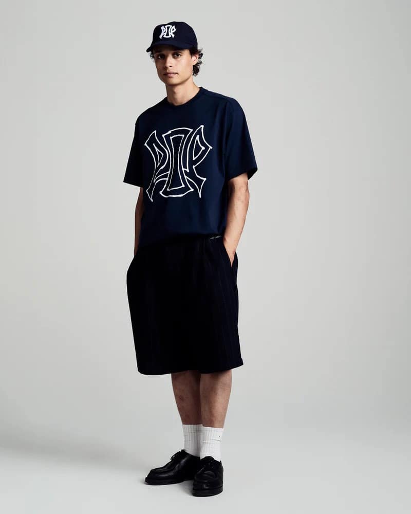 POP TRADING COMPANY/ポップトレーディングカンパニー/ACID T-SHIRT NAVY Tシャツ NAVY S