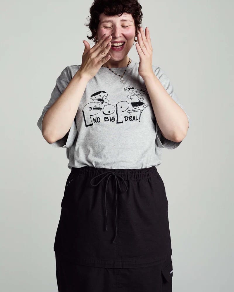 POP TRADING COMPANY/ポップトレーディングカンパニー/NO DEAL T-SHIRT HEATHER GREY Tシャツ GRAY S