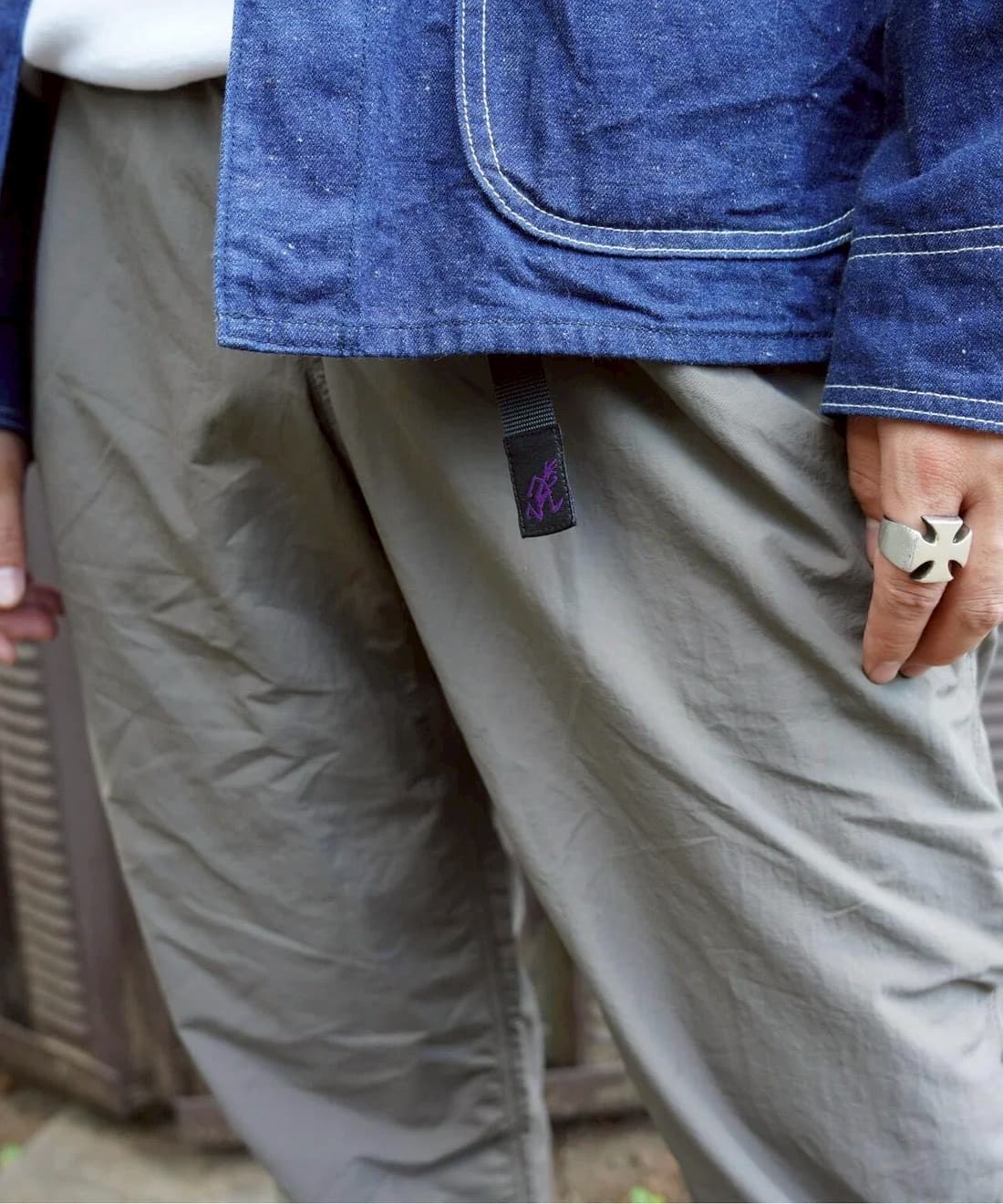 GRAMICCI/グラミチ/別注NYLON TUCK PANTS　別注ナイロンタックパンツ　-BROWN- BROWN S