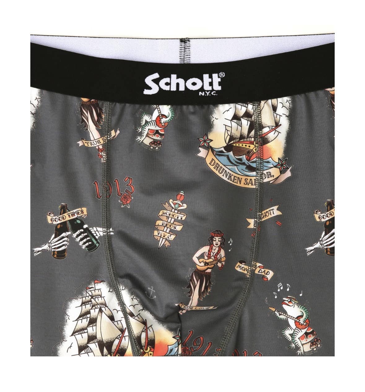  Schott/ショット　BOXER PANTS HULA GIRLボクサーパンツ フラガール GRAY M