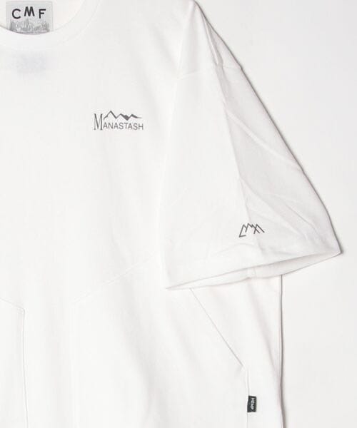 MANASTASH×CMF OUTDOOR GARMENT/マナスタッシュｘシーエムエフアウトドアガーメント/2 POCKET SLOW DRY TEE　Tシャツ キナリ M