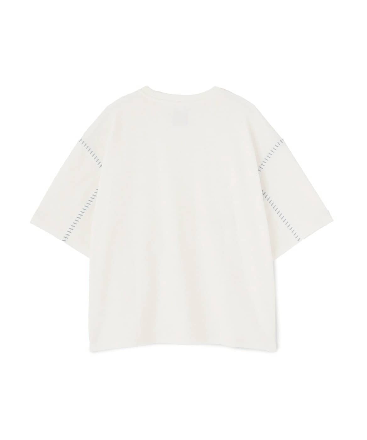 B omnivore/ビーオムニボー　STITCH TEE ステッチTシャツ WHITE M
