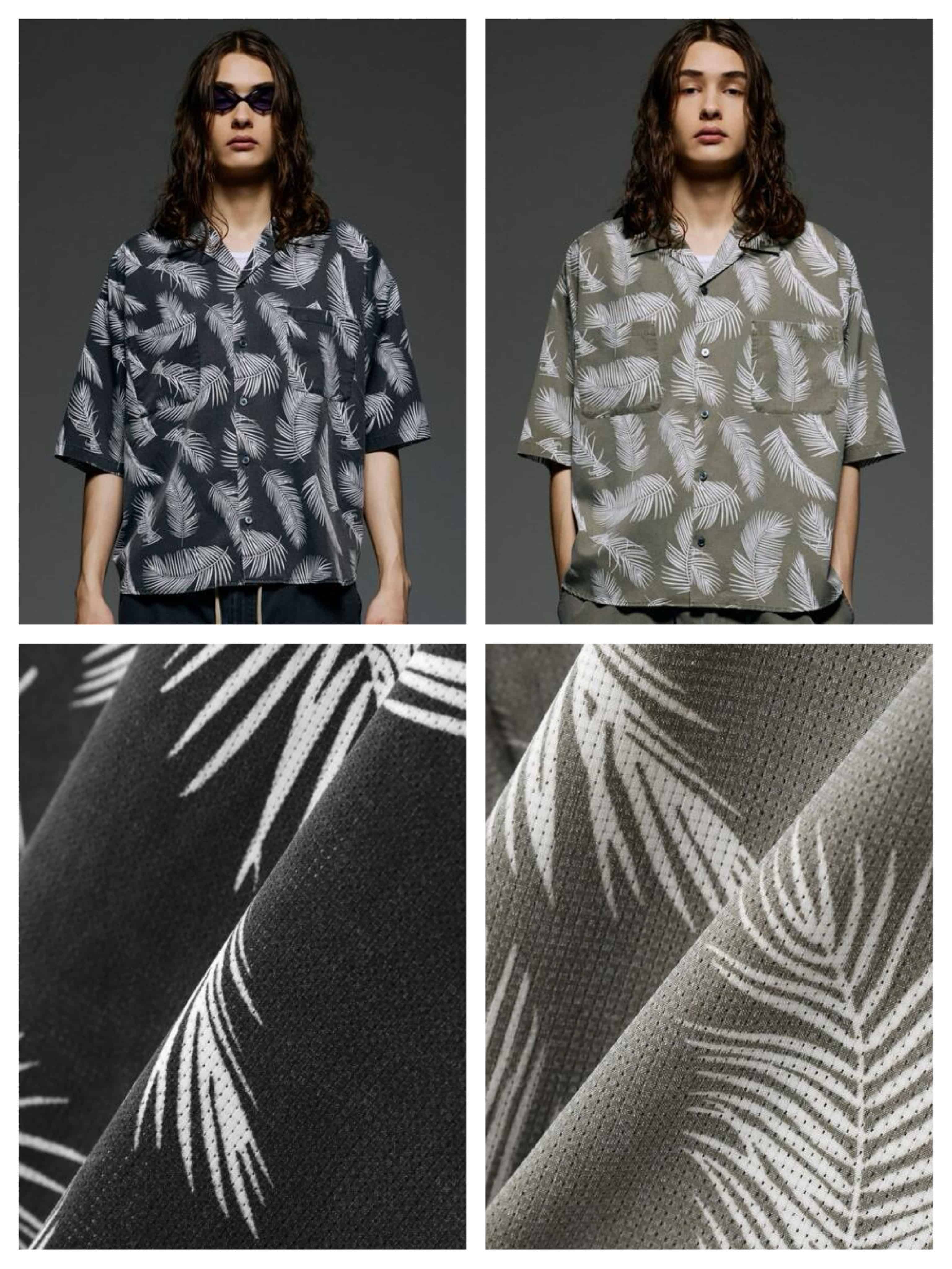 B omnivore/ビーオムニボー　PIGMENT WIND CLOTH SHIRT ピグメントウインドクロスシャツ OLIVE M