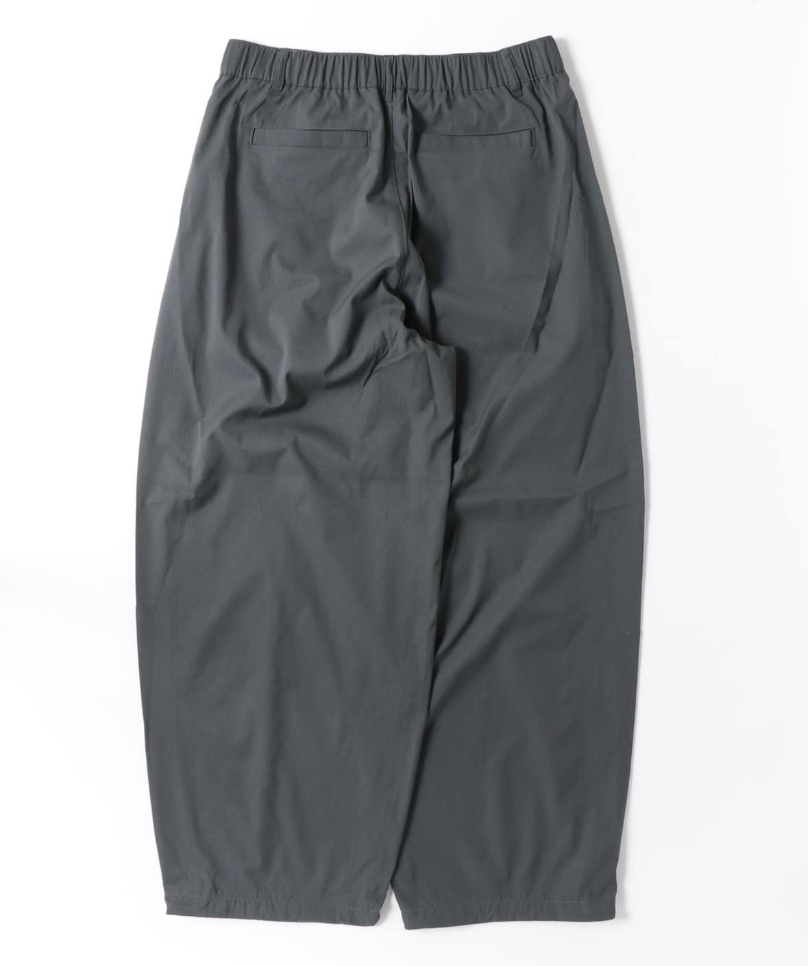 B omnivore/ビーオムニボー/TUCK CURB PANTS タックカーブパンツ GRAY M