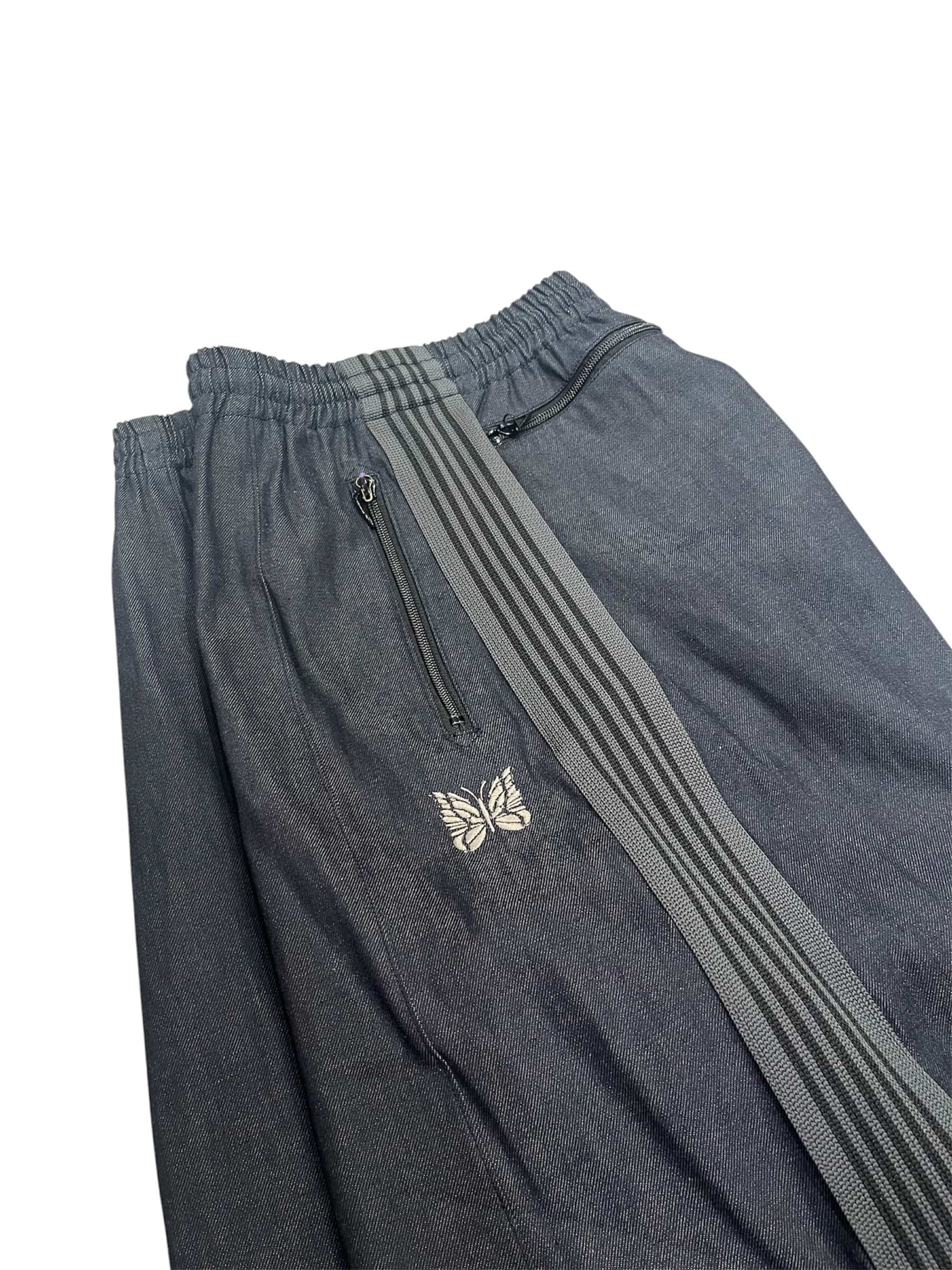 Needles/ニードルズ 別注H.D. Track Pant - DENIM -BLACK- BLACK XS