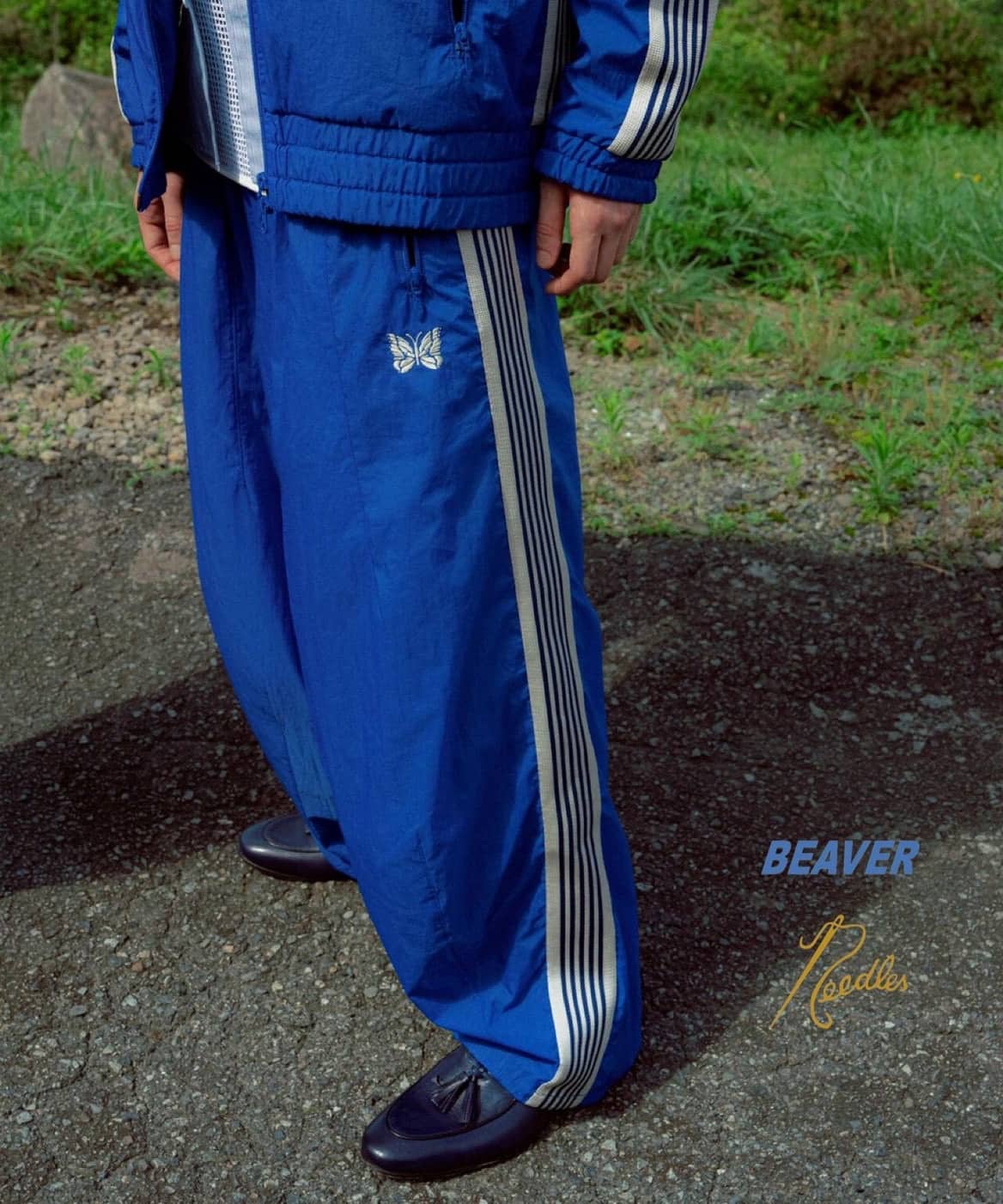 Needles/ニードルズ　別注H.D. Track Pant - NYLON BLUE BLUE XS