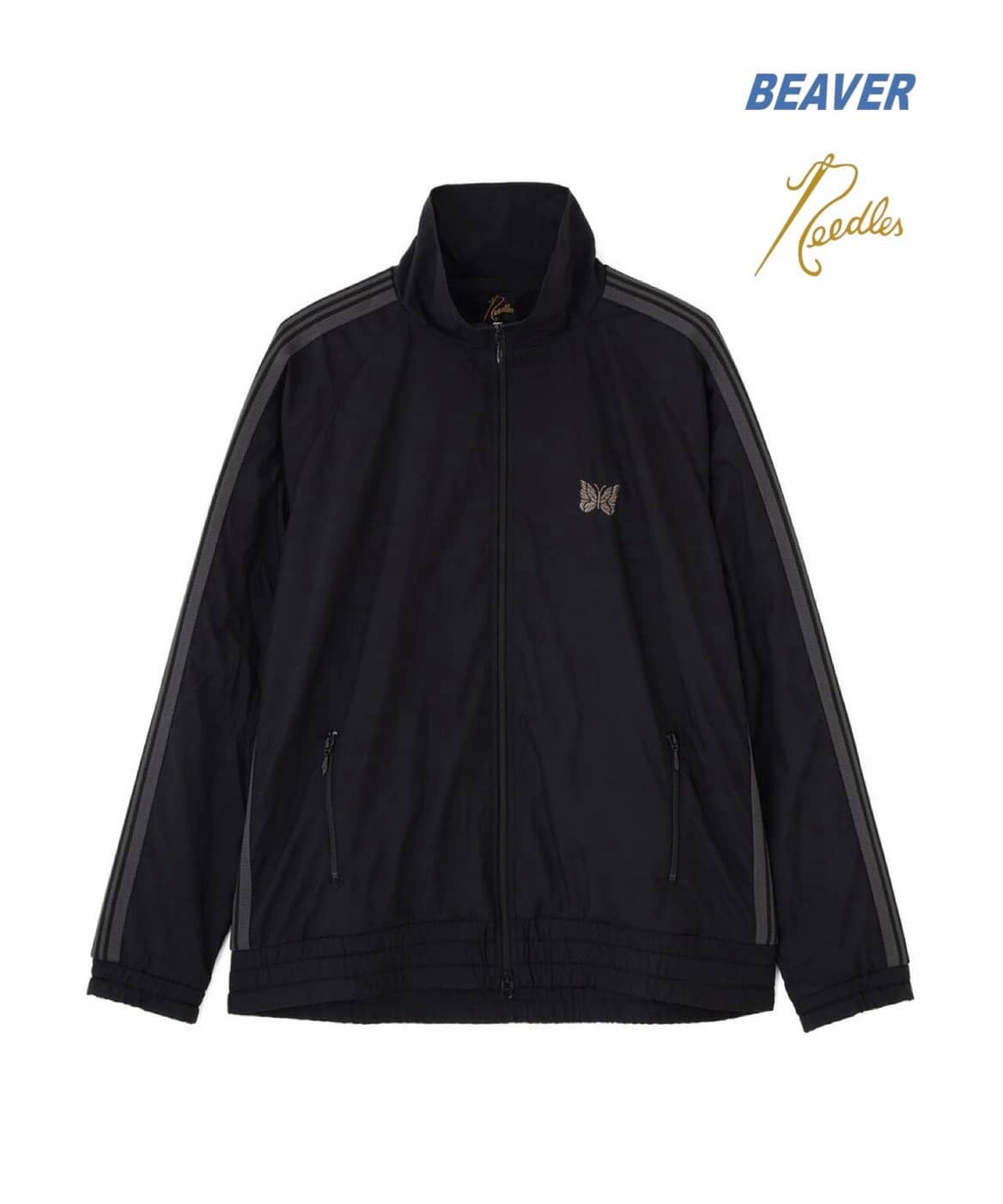Needles/ニードルズ　別注Track Jacket - NYLON BLACK BLACK M