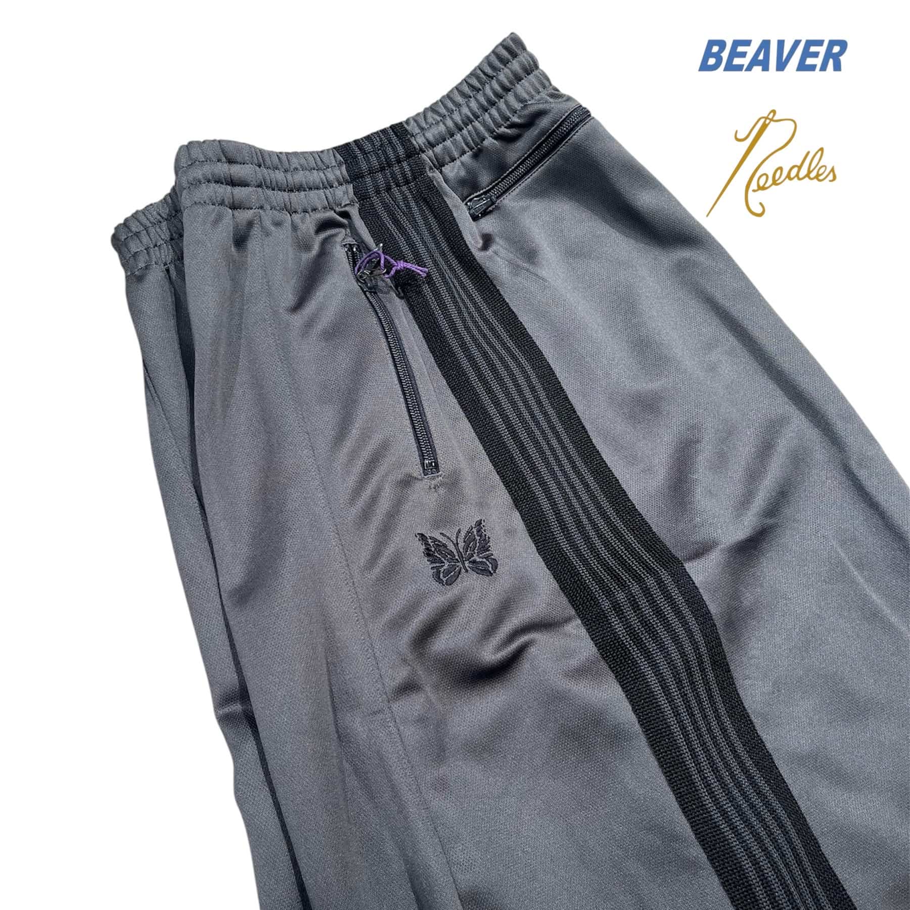 Needles/ニードルズ　BEAVER別注 H.D. Track Pant - Poly Smooth　26AW -CHARCOAL- CHARCOAL XS