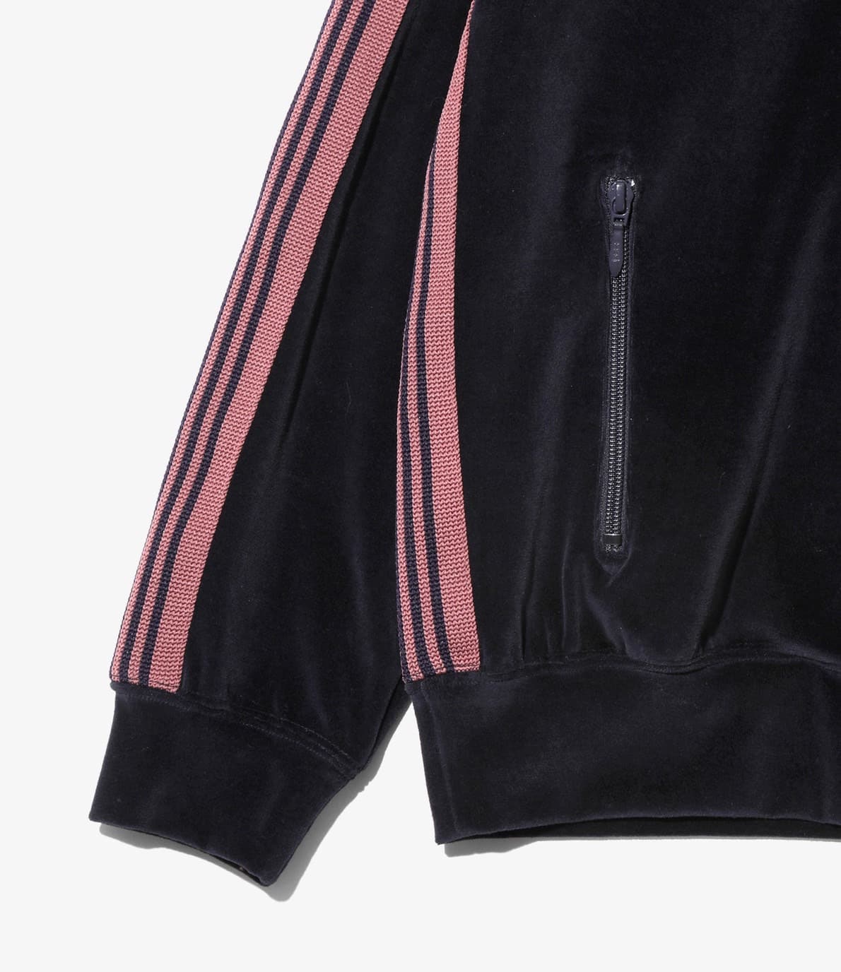 Needles/ニードルズ　Rib Collar Track Jacket - C/PE Velour 26AW -NAVY- NAVY M