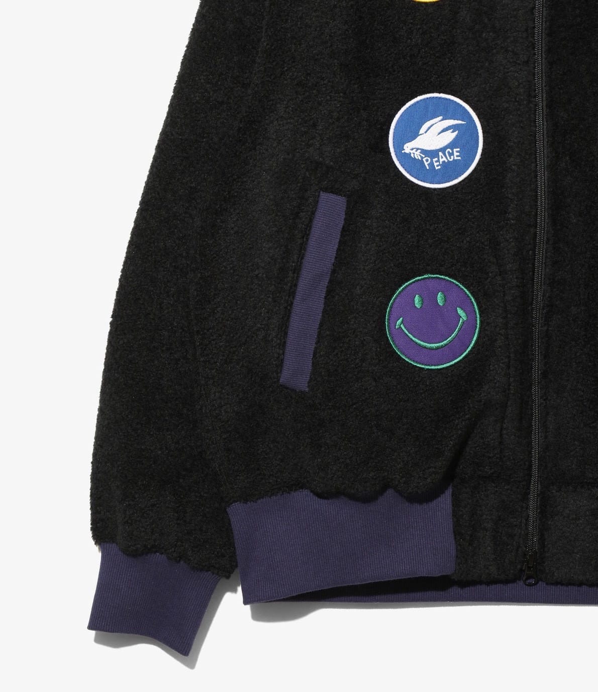 NEEDLES/ニードルズ/SOUVENIR JACKET - KNIT PILE スーベニアジャケット　26AW BLACK S